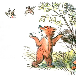 Иллюстрация Барто про медвежонка
