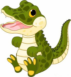 крокодил маленький и зеленый