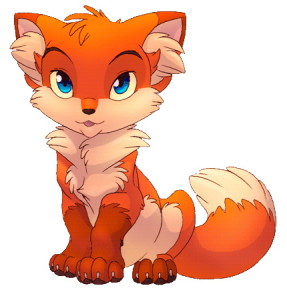 рыжая лисичка с пушистым хвостиком