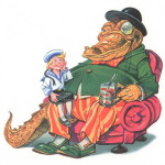 Иллюстрация к сказке "Крокодил" Чуковский