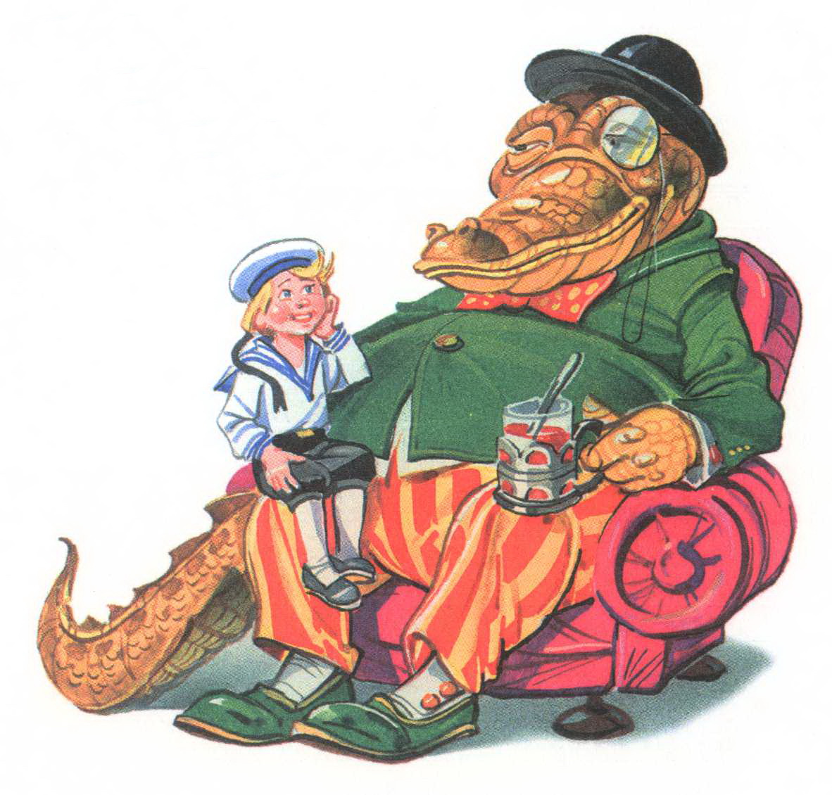 Иллюстрация к сказке "Крокодил" Чуковский