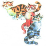 Картинка трех котов
