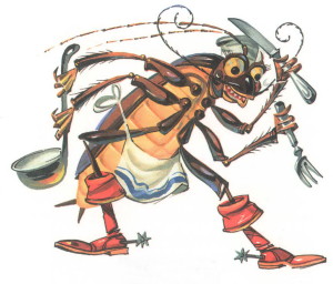 Иллюстрация к сказке Тараканище