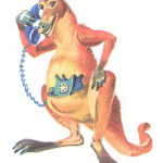 кенгуру у телефона, Чуковский