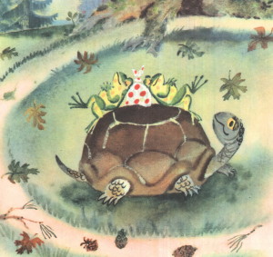 Иллюстрация к стиху "Черепаха", Чуковский