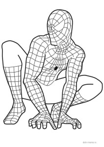 Раскраска с Человеком-пауком