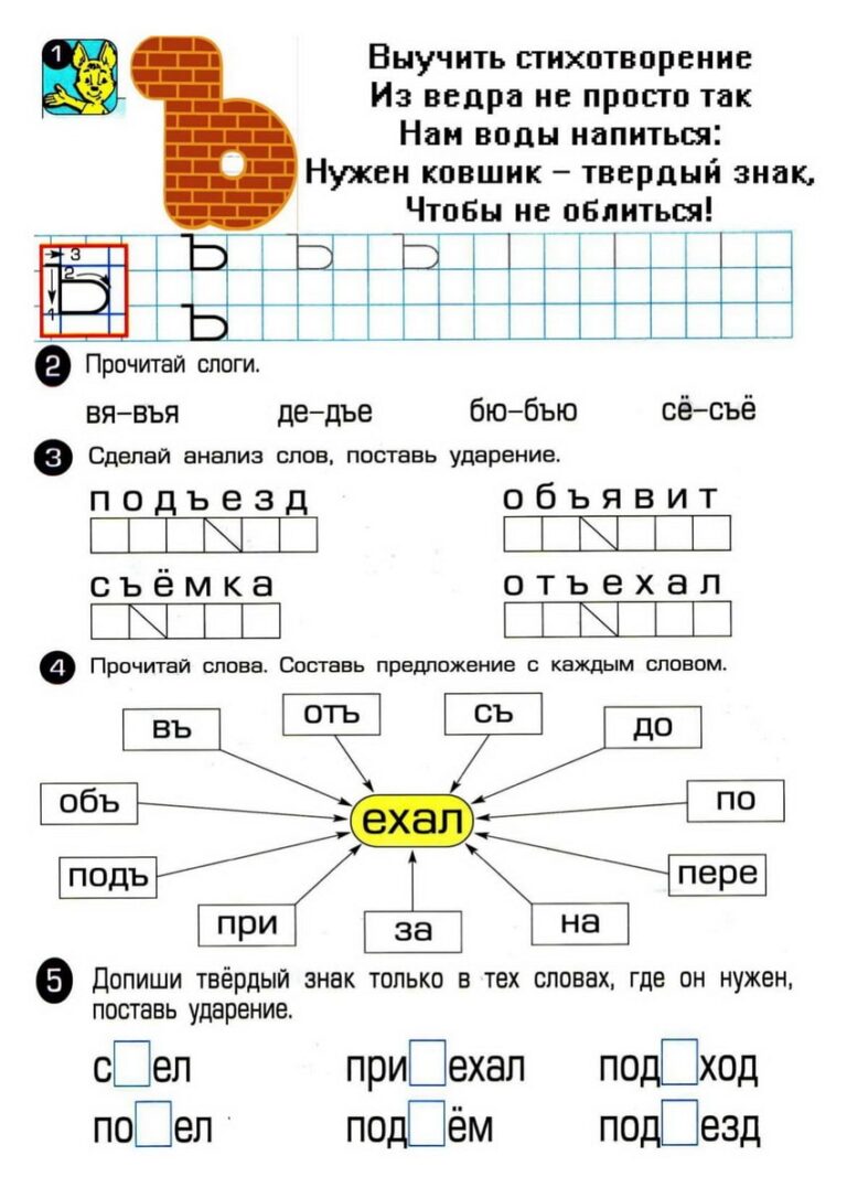 Картинки с мягким знаком с