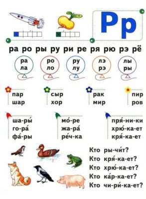 Проект буква р 1 класс